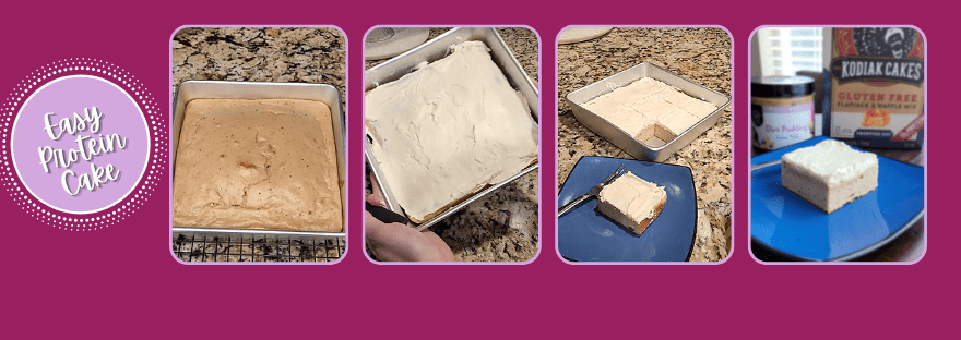 Easy Protein Cake with Cream Cheese Frosting