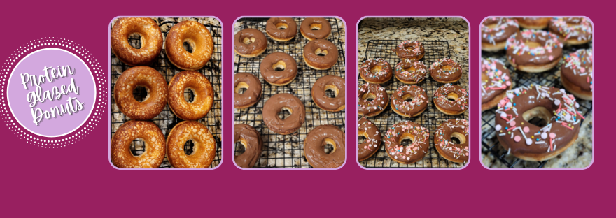 Protein Donuts with Peanut Butter Chocolate Glaze
