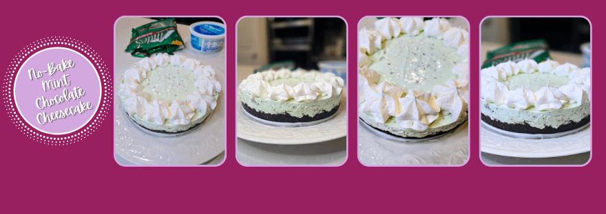 No-Bake Mint Chocolate Cheesecake